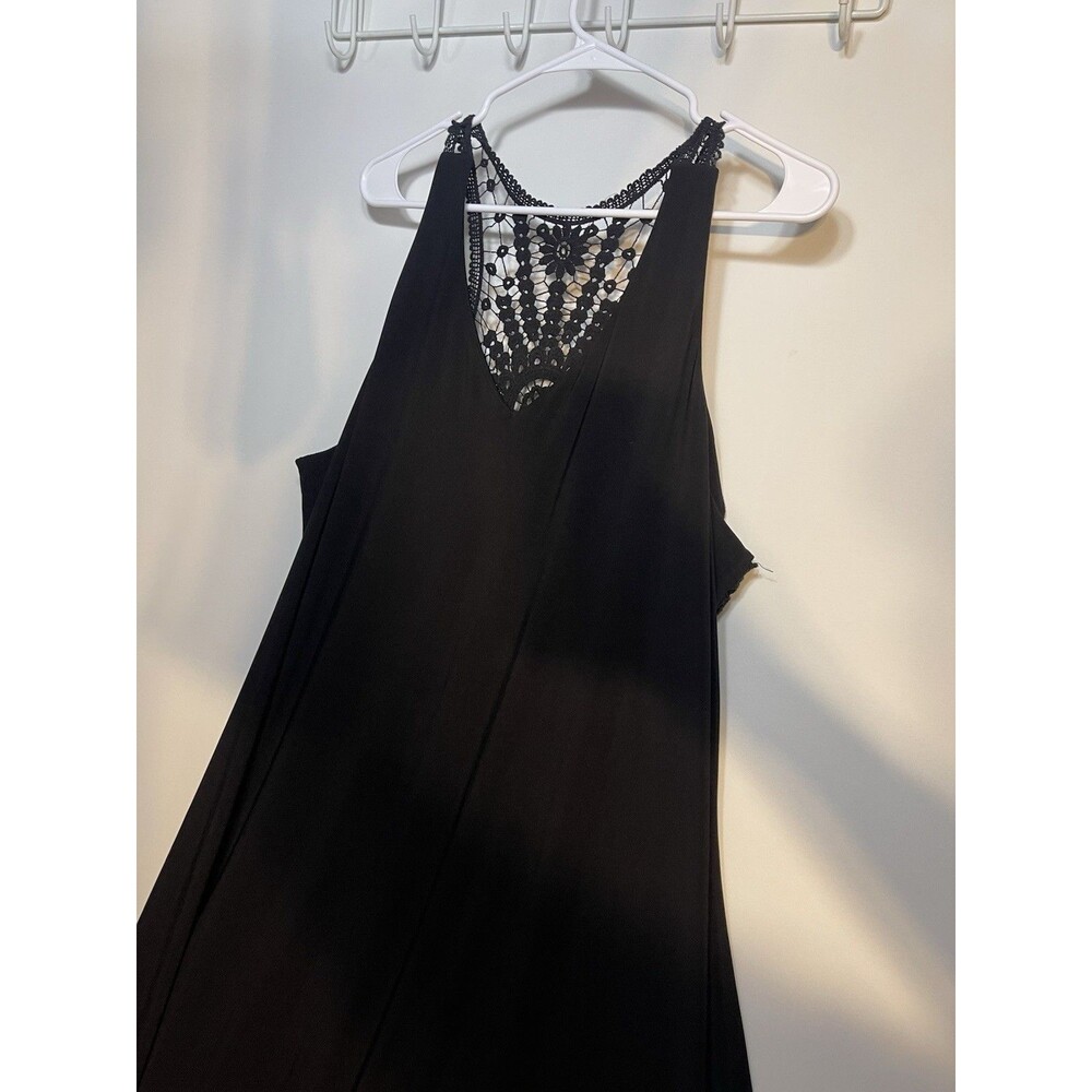 Lane Bryant black summer slip dress Size 18/20 long - 0438 - Picture 1 of 6